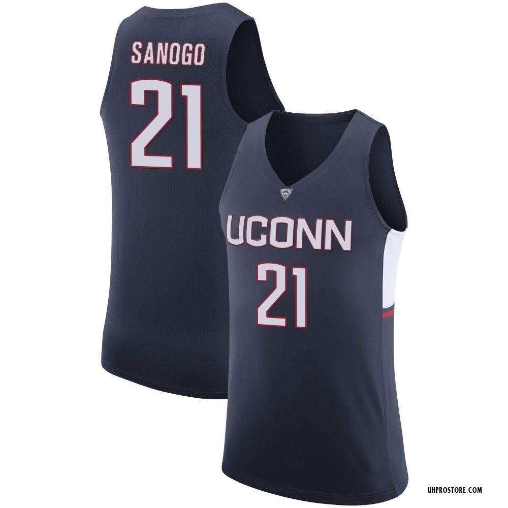 Adama Sanogo Jersey UConn Huskies College Basketball Alumni White #21