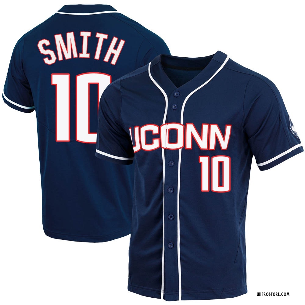 LASublimation UConn - NCAA Baseball : David Smith Grey Jersey FullColor / Large